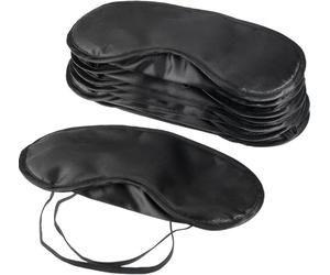 10 Pack Eye Mask Shade Cover Blindfold Travel Sleep Cover with Nose Pad, Black