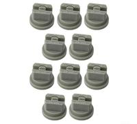 10 Pack Fan Nozzle for Knapsack Sprayer and Boom Sprayer Providing Controlled Spray Width and Consistent Size Distribution (grey)