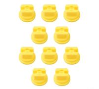 10 Pack Fan Nozzle for Knapsack Sprayer and Boom Sprayer Providing Controlled Spray Width and Consistent Size Distribution (yellow)