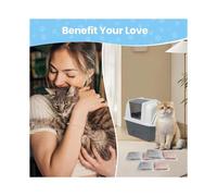 10 Pack Filter Replacement for Catit Litter Boxes Jumbo/Regular/Catit Smartsift Litter Box,Dual Action Air Purifier Pad