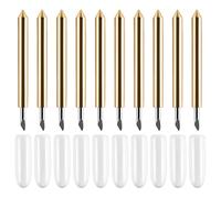 10-Pack Fine-Point Replacement Blades, Compatible with Cricut Explore Air/Air 2/Air 3, Maker/Maker 3 (Gold)