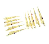 10 Pack Fingernail Claw Rings Knuckles Rings Nails Art Decorations For Enhancing Belly Dance And Halloween Party Outfits Finger Nail Claw