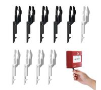 10 Pack Fire Alarm Test Key, Universal Call Point Key Compatible for KAC, Gent, Apollo & More, with Emergency Door Release Function (Black & White)