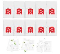 10 Pack FJM Vacuum Bags Compatible with Miele Hoover Bags Classic C1 Compact C1,Compact C2,S241,S290,S300i,S500,S700,S4,S6,S4000,S6000 Series,3D Airclean Cat and Dog Hoover Bag