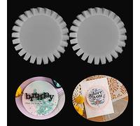 10 Pack Flat Shaker Covers for Card Making 4.25‘’ Round Clear Flat Shaker Covers for Shaker Cards Making Plastic Transparent Shaker Creator Acetate Sheets Arts Crafts Projects DIYScrapbooking Supplies