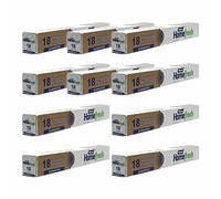 10 Pack Foil Roll 10.5 Micron Heavy Duty Thick & Durable Non Stick Foil Wrap Sheets for Restaurant, Catering Great for Baking, Roasting, BBQ & Parties, Grilling & Wrapping Sandwiches.