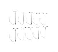 10 Pack For HO Scale Street Lights, Two-Head White LED Lamp Posts for Model Railway OO Gauge Layouts, 14cm Steel Tube Building Accessories, 3V Decor For Lighting