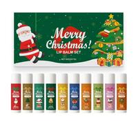 10 Pack Fruit Lipstick Set, Christmas Fruit Cracking Lipstick Series, Long Lasting Moisturizer Lip Care Balm, Long-Lasting Moisturizer Makeup for Lips (1)