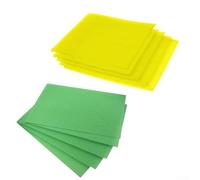 10 Pack Fruit & Veggie Life Extenders Liners for Fridge Refrigerator Drawers, 12x15 Inch Moisture Absorbing Sponge Pads to Keep Produce Fresh, Customizable Fit(mix)