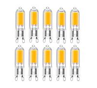 WULUN 10-Pack G9 2W LED Bulbs,25W Halogen G9 Light Bulbs Replacement,G9 2W COB LED Energy Saving Bulbs,Warm White 3000K LED Lamps,AC 220-240V,360°Beam Angle,Non-Dimmable,250Lm,CRI>80