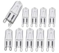 10 Pack G9 Halogen Light Bulbs Dimmable 25W, 230V, 300lm, Warm White, 300°C Heat Resistant, 360° Beam Angle, 2000H Lifespan, Energy Class G - Ideal for Oven, Lava Lamp, Desk Lamps, Kitchen, Living Roo