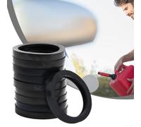 10-Pack Gas Can Spout Gaskets - Rubber O-For Ring Seals for Fuel Tank Nozzles, 3.8 cm OD × 3 cm ID, Non-Abrasive Rust-Proof Sealing Washers for