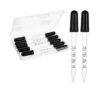 10 Pack Glass Pipette, Eye Dropper 1ml Droppers for Oils Calibrated Glass Medicine Droppers for Essential Oils Lab Health Care Crafts Measuring and Transferring a Variety of Liquids