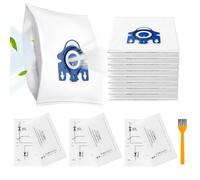 10 Pack GN Dust Bags for Miele Hoover Bags 9917730 | for Miele Classic C1 Complete C2 Complete C3, S2 S5 S8 Vacuum Cleaner Series with 3 Motor Protection & 3 Exhaust Filters