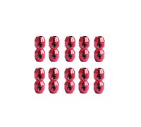 10 Pack Go Kart Throttle Cable Clamp with Double Screw Bullet Type for Kart Racer Parts & Accessories (Red)