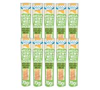 10 PACK GOOD BOY MEGA CHEWT TWIST WITH CHICKEN BREAST MEAT, HIGH PROTEIN DOG TREATS 70G