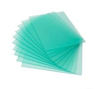 10 Pack Green Pc Welding Helmet Replacement Lens Plates For Auto Darkening With Fire Resistant 110x90mm To 138x126mm Sizes(120 * 95mm)