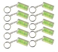 10 Pack Green Square Level Tool 15x15x40mm Acrylic Bubble Level for Picture Frame Wall Hanging Furniture Alignment Horizontal Inclinometer