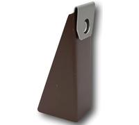 10 Pack Gutter Wedges for 5” K-Style Aluminum Gutters - Roof Pitch Gutter Leveling Shims for Angled Fascia Boards (3/12-5/12 Pitch) - Rain Gutter Support Spacer Brackets - BROWN - Made in USA