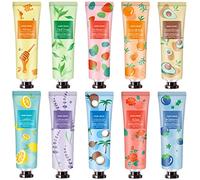10 Pack Hand Cream for Dry Cracked Hands,Easter Basket Stuffers,Gifts for Women,Girls,Mothers Day Gifts,Teacher Appreciation Gifts,Natural Plant Fragrance Mini Hand Lotion Moisturizing Hand Care Cream