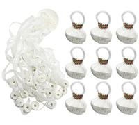 10 Pack Hand Throw Streamers Poppers No Mess Confetti Poppers White No Mess Paper Crackers Party Poppers for Wedding Celebrations Graduation Birthday Party Favors