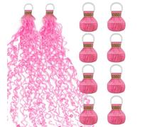 10 Pack Hand Throw Streamers Poppers,Pink Hand Throw Crepe Paper Streamers for Party.Pink Streamers Poppers with 30 Streamer Ribbons,Hand-Throw Streamers No Mess Confetti for Birthday Wedding