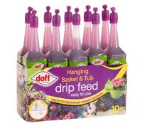 10-Pack Hanging Basket & Tub Drip Feeders | Ready-to-Use Plant Feeders for Self-Watering Baskets, Planters, Patio Containers | Micro-Drip Feeder For Indoor Outdoor Plants Vibrant Colours and Bloom
