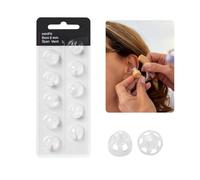 10 Pack Hearing Aid Domes, Compatible with Oticon Hearing Aid Accessories, Soft Silicone Double Vent Bass Universal Domes Replacements Compatible for Oticon Models(8mm)