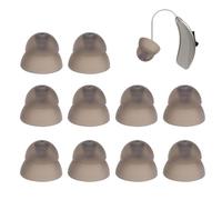 10 Pack Hearing Aid Domes - Soft Silicone Layer Open Ear Tips for Phonak Hearing Aid Accessories,Washable Anti-Static Replacement Earbuds Compatible with Oticon and Signia