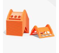 10 Pack Heavy Duty Flatbed Edge Protectors - Plastic V Shaped Board 4" Cargo Corner Guards for Straps, Trucking, Pallet, Freight Load, Tie Down Strap Protection, Reusable Shipping Corner Protectors