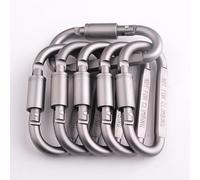 10 Pack Heavy Duty Locking Carabiner Clips, 70kg Max Load Spring Loaded D Ring Key Hooks for Outdoor Camping, Hiking, Fishing, Dog Leash, Key Chain, Organizer and Home Use (Not for Climbing)