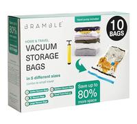 10 Pack Heavy Duty Vacuum Storage Bags Set with Pump, Compression Bags for Duvets, Clothes, Blankets