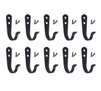 10-Pack Heavy Duty Wall Hooks, 40 lbs Load Capacity Coat 10-Pack