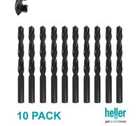 10 PACK Heller HSS R Twist Drill Bit Set Metal Wood Plastic ALL SIZES 1mm - 13mm