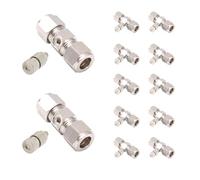 10 Pack high Pressure Brass misting nozzles with 3 8 Interface Quick Connector can be Connected to Stainless Steel Tube no Water Leakage dust Control Water Mist sprayers 10 Size Orifice 0 9mm