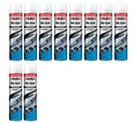 10 Pack Holts Fast-Acting De-Icer Spray 600Ml - Instant Car Windscreen Ice Removal And Refreezing Prevention