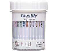 10 Pack Identify Diagnostics 12 Panel Drug Test Cup with BUP - Testing Instantly for 12 Different Drugs THC, COC, OXY, MDMA, BUP, MOP, AMP, BAR, BZO, MET, MTD, PCP ID-CP12-BUP (10)