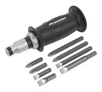 10 PACK Impact Driver Set - Manual Tight Screw Remover Hammer Strike Hand Guard Loops Multi One Size