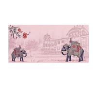 10 Pack Indian Wedding Shagun Money Envelopes Rajwadi Elephant Design Fancy Cash & Gift Card Wrappers for Weddings, Engagements, Diwali & Festive Celebrations (Light Pink)
