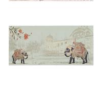 10 Pack Indian Wedding Shagun Money Envelopes Rajwadi Elephant Design Fancy Cash & Gift Card Wrappers for Weddings, Engagements, Diwali & Festive Celebrations (Light Green)