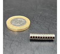 10 Pack Justrolling6s 4mm by 2mm N52 High performance Rare Earth Magnets, suitable for Tabletop Miniatures, Wargaming and Craft