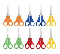10 Pack Kids Scissors, Children Blunt tip Safety Scissors, 5 Colours