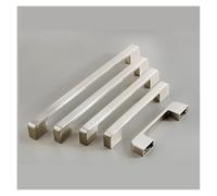 10 Pack Kitchen Cabinet Handles 224mm Center Hole Stainless Steel Drawer Pulls for Wardrobe Bathroom & Furniture Brushed Silver Finish