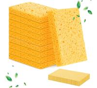 10 Pack Kitchen Sponges Natural Cellulose Cleaning Sponges, Non-Scratch Sponges Reusable Scourer Sponges for Dishes, Home, Car, Bathroom