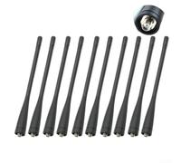 10 Pack KRA-27 UHF Antenna for Kenwood TK3300 TK3202 TK3302 NX300-6 Inch Rubber Replacement Aerial 400-470MHz