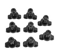 10 Pack L Track Double Lug Threaded Stud Fitting 6000 lbs Load Capacity Steel Tie Down for Truck Bed Trailer Pickup RV ATV (8pcs)