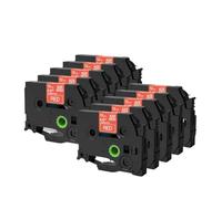 10 Pack Laminated Label 12mm 231 Black On White Compatible with PTH110 PTD210 PTH200 E1000PRO D210S Label Maker(White on Red)