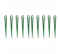 10 Pack Lanyard Neck Strap, Dark Green Polyester Fabric Lanyard with Metal Hook 16mm Wide Id Neck Straps Not Prone to Pilling or Fading for Holding a Name Badge, ID Card or Keys