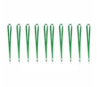 10 Pack Lanyard Neck Strap, Grass Green Polyester Fabric Lanyard with Metal Hook 16mm Wide Id Neck Straps Not Prone to Pilling or Fading for Holding a Name Badge, ID Card or Keys