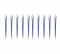 10 Pack Lanyard Neck Strap, Royal Blue Polyester Fabric Lanyard with Metal Hook 16mm Wide Id Neck Straps Not Prone to Pilling or Fading for Holding a Name Badge, ID Card or Keys